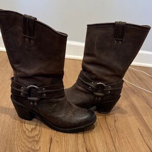 Frye Brown Leather Women's Boots